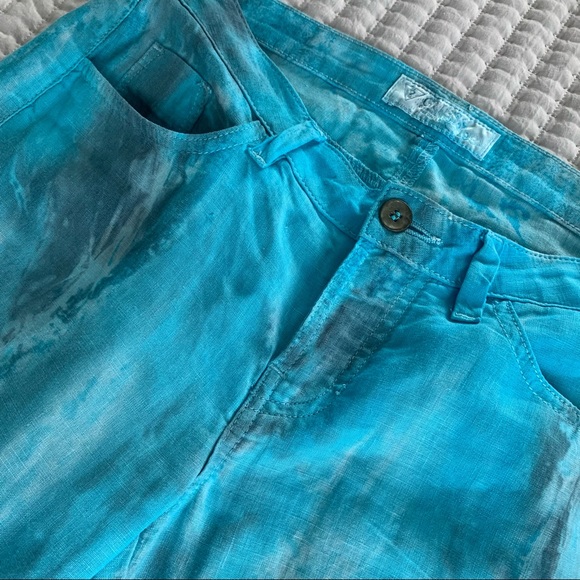Guess Y2K Flare Tie Dye Linen pants - Picture 3 of 6